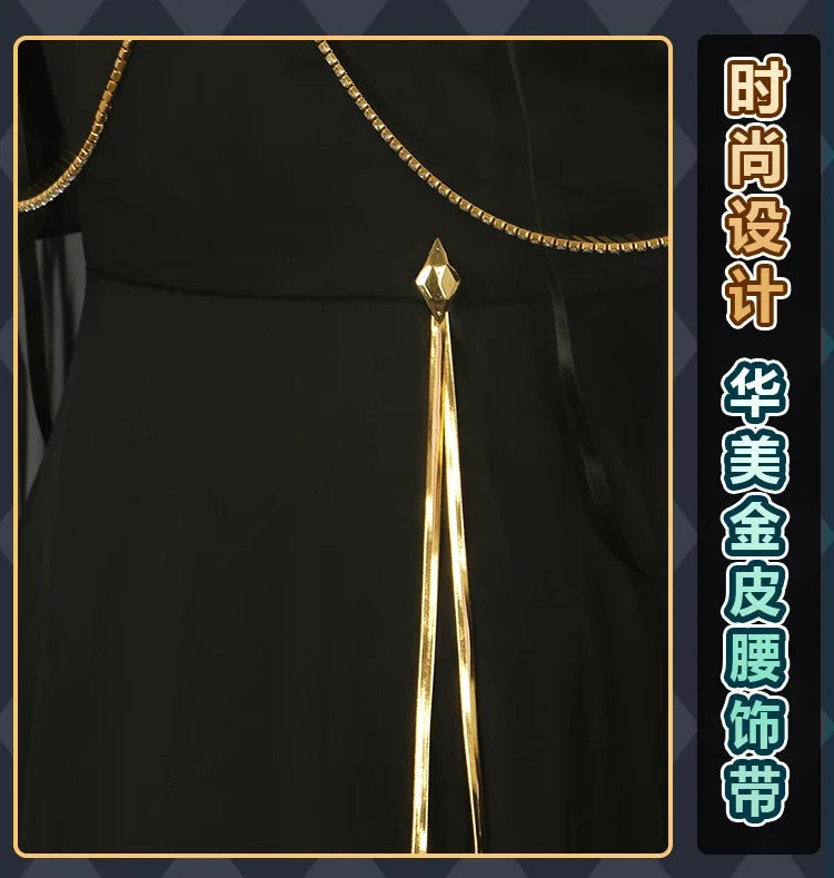 Code Geass cosplay C.C. New Halloween carnival sexy black evening dress party dress accessories prop C.C. A set of women