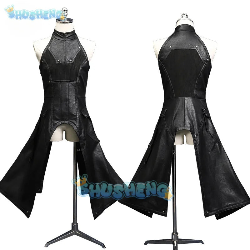 FF7 Sephiroth Cosplay Final Fantasy VII Costume Black Coat and Accessories Halloween Party Handsome Uniform youth Sephiroth Set