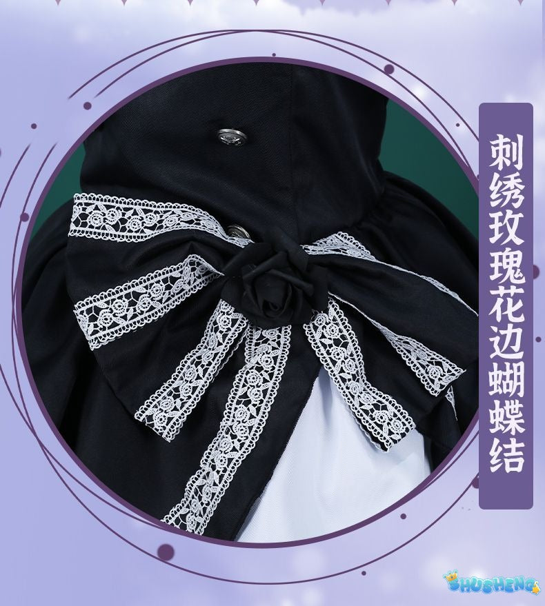 Rikka Takanashi Cosplay Costume Summer Gothic Dress Wig Halloween sweet girl New uniform Hero Cos