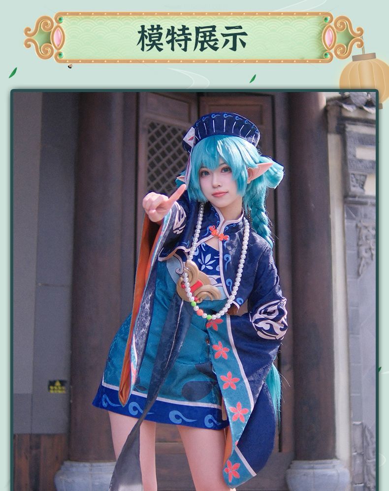Anime Virtual singer Miku Zombie version Cosplay Costume Lolita Dress Vampire Kawaii Gothic Halloween Party Maid Outfits Women