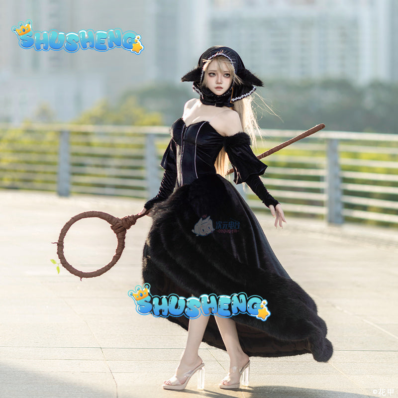 Anime Delicious in Dungeon Marcill Cosplay Costume Wig Set Dungeon Meshi Marcill Magic Clothing Halloween Carnival Women Clothes