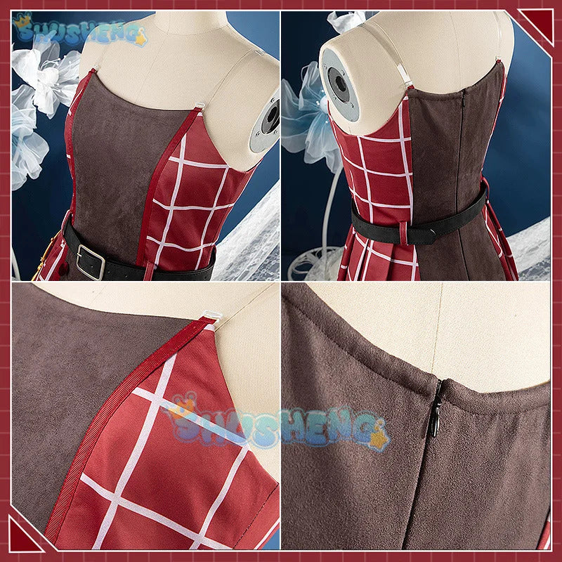 Shusheng Vtuber Nijisanji Uduki Kohh MV Game Suit Lovely Uniform Cosplay Costume Halloween Carnival Party Role Play Outfit