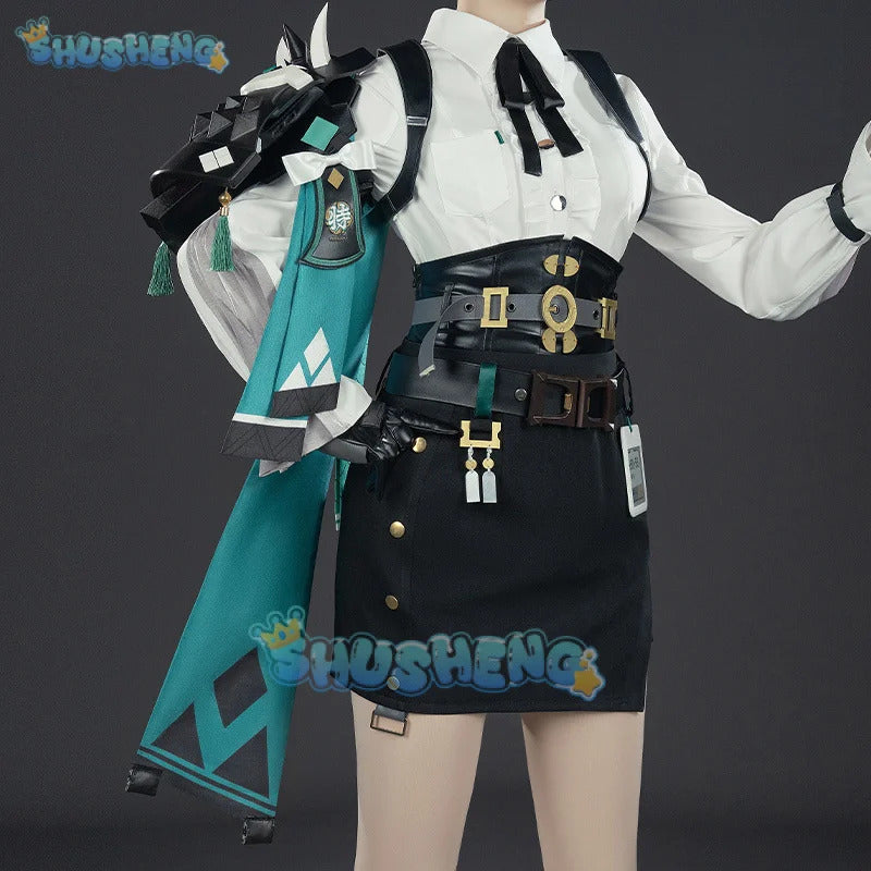 Game Zenless Zone Zero Tsukishiro Yanagi Cosplay Costume Uniform Halloween Carnival Party Christmas Play Role Clothes Clothing