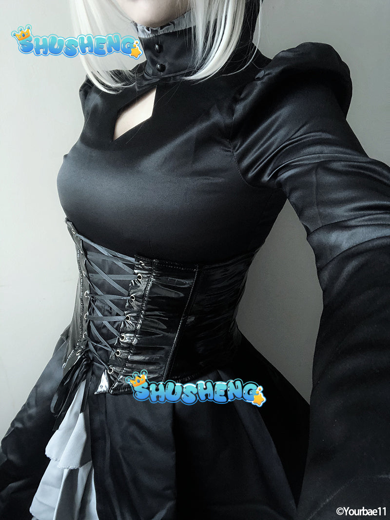 Fate/hollow Ataraxia Artoria Pendragon Black Saber Alter King Arthur Stage 3 Ver. Cosplay