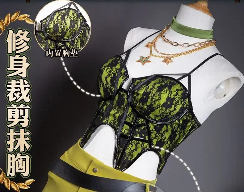 Game Identity Ⅴ Demi Bourbon Barmaid Cosplay Costume Uniform Halloween Carnival Party Christmas Play Role Clothes Clothing