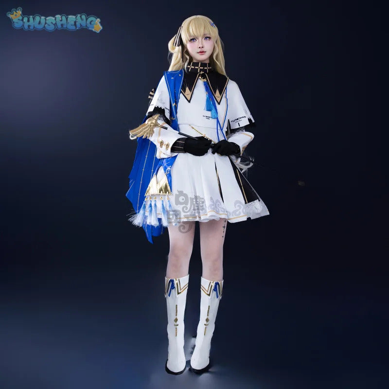 Shusheng-N Game Wuthering Waves Phoebe Cosplay Costume Hat wig dress gloves accessories props set Halloween carnival sweet Woman uniform