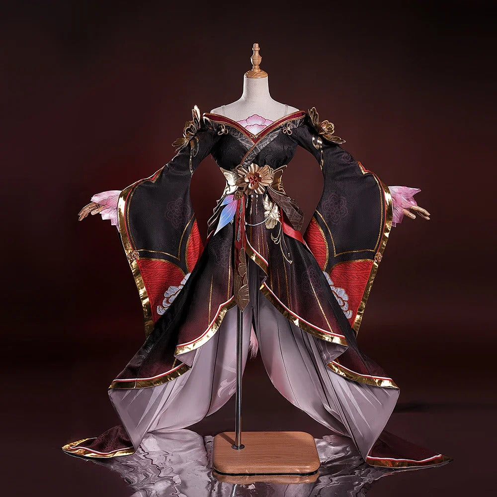 Honkai star rail fugue cosplay dress ingyun pajamas tail hairpins Xianzhou Luofu Halloween party prop Shusheng