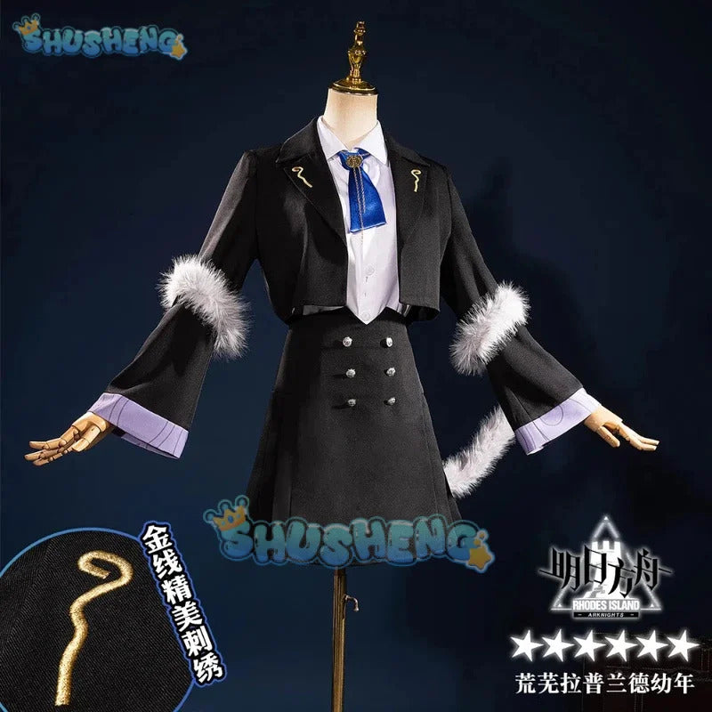 Shusheng Arknights Lappland Cosplay Costume Uniform Halloween Carnival Party Christmas Play Role Clothes Clothing for Women