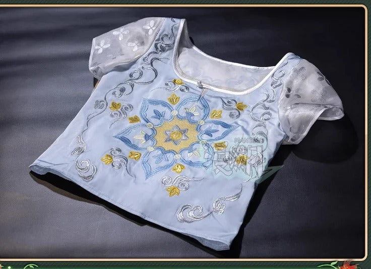 Shusheng-R Identity Ⅴ Emily Dyer Doctor Lydia Jones Cosplay Costume Halloween carnival Gorgeous Chinese style dress accessories prop set