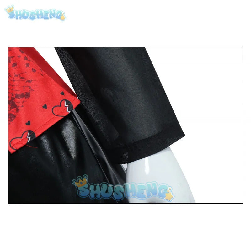 2024 Halloween Red Cosplay Costume Descendants Queen Of Hearts' Daughter Uniform Set The Rise Of Princess Full Outfits Shusheng