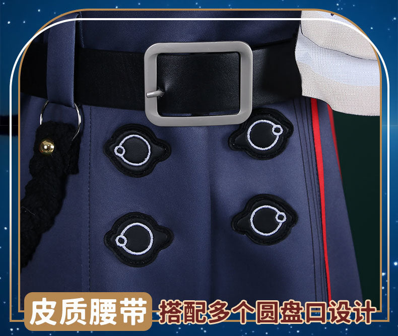 Topaz Cosplay Costume Honkai Star Rail Dress Headwear Full Set Outfits Carnival Party Gifts