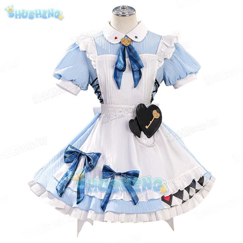 LoveLive μ's X GIGO Full Set Cosplay Concert Costume Maid Uniform Halloween Carnival Party Christmas Play Role Clothing