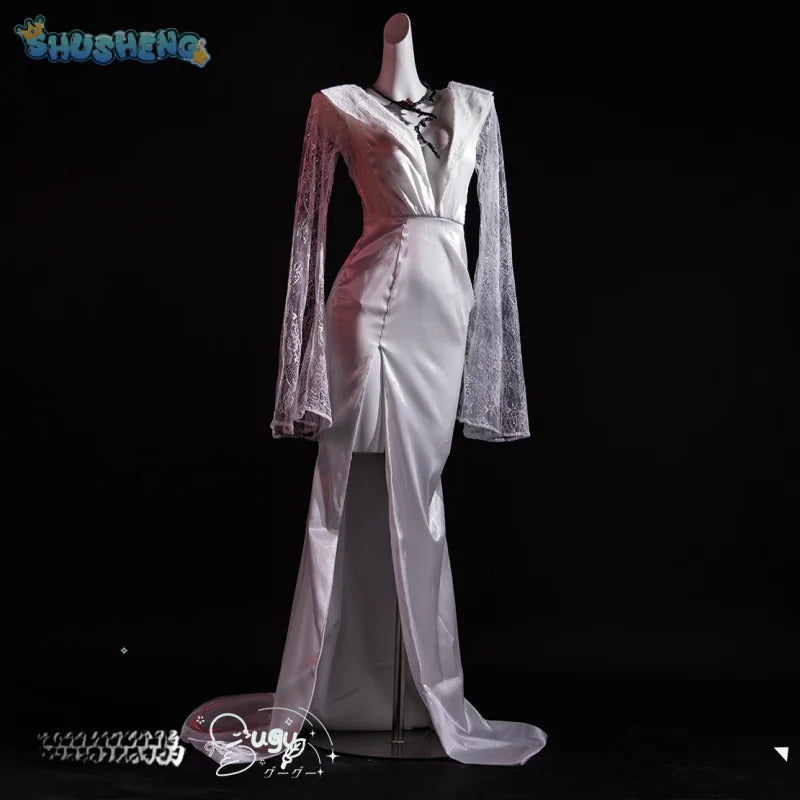 Game Path to Nowhere Shalom MBCC-S-017 Cospaly Costume Dress Coat Headwear Earrings Necklace Waist Halloween Elegant Women Set
