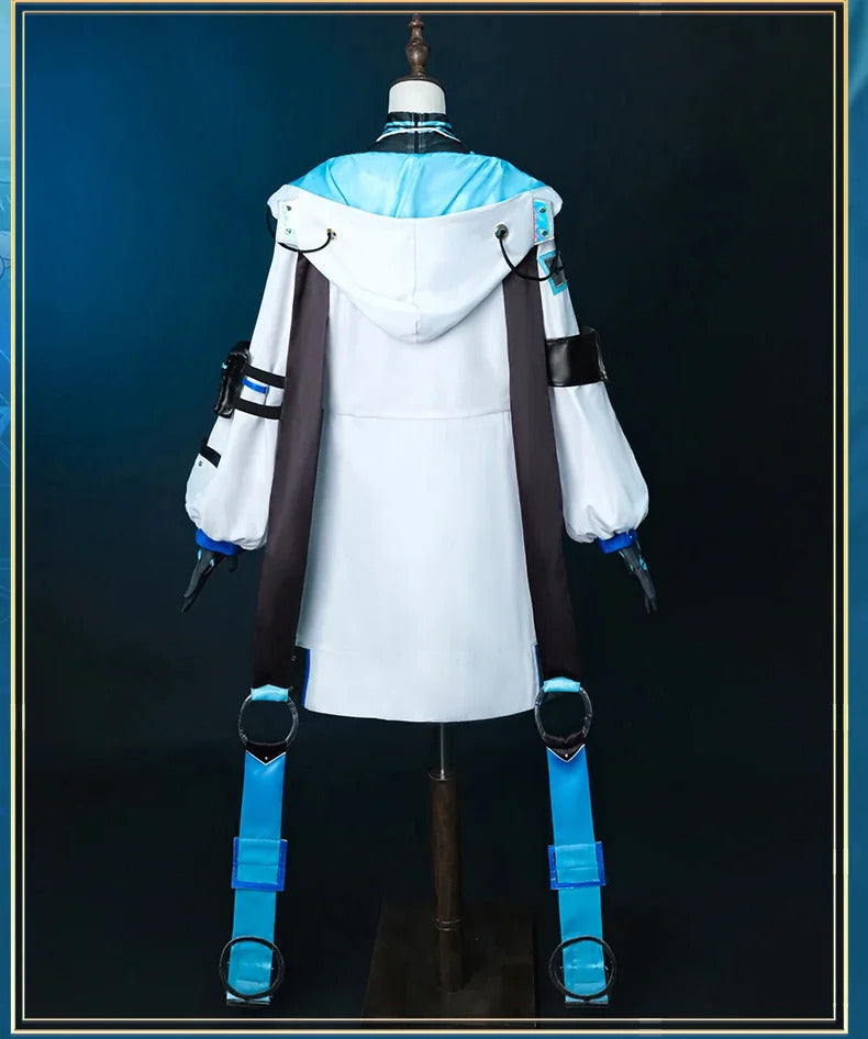 Genshin Impact Wanderer Balladeer Cosplay Kabukimono Costume Halloween Fashion DJ New Props Wig Accessories Men Women Uniform