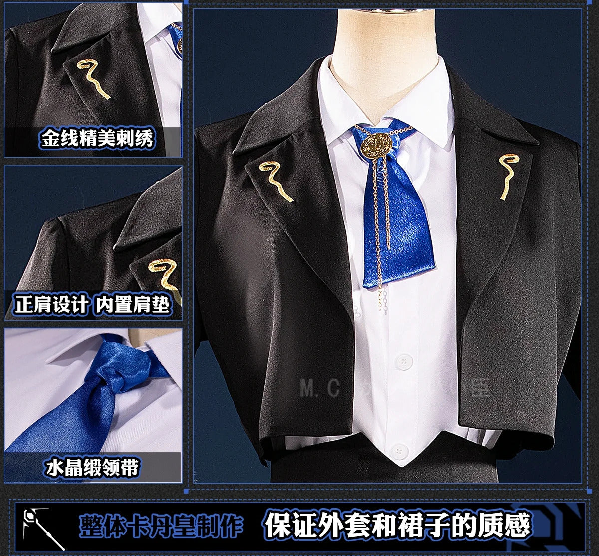 Shusheng Arknights Lappland Cosplay Costume Uniform Halloween Carnival Party Christmas Play Role Clothes Clothing for Women