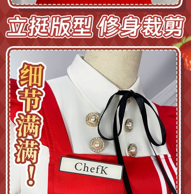 Identity V Grace Naiad Game Suit Sweet Lovely Maid Dress Cosplay Costume Halloween Party Role Play Outfit Women