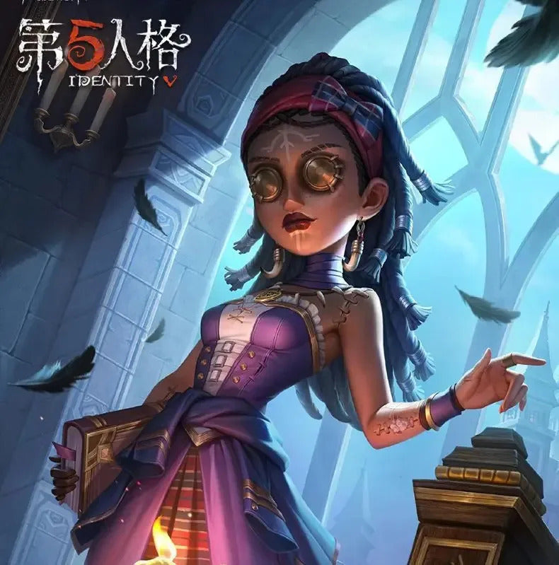 Identity Ⅴ Patricia Dorval Enchantress Cosplay Costume Halloween party new dress jacket gloves glasses prop set women uniform
