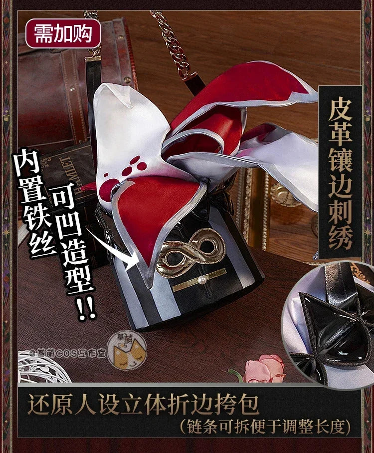 Reverse:1999 Melania Cosplay Costume Cosplay Costume Red and White Uniform Halloween Carnival Party Christmas Clothing