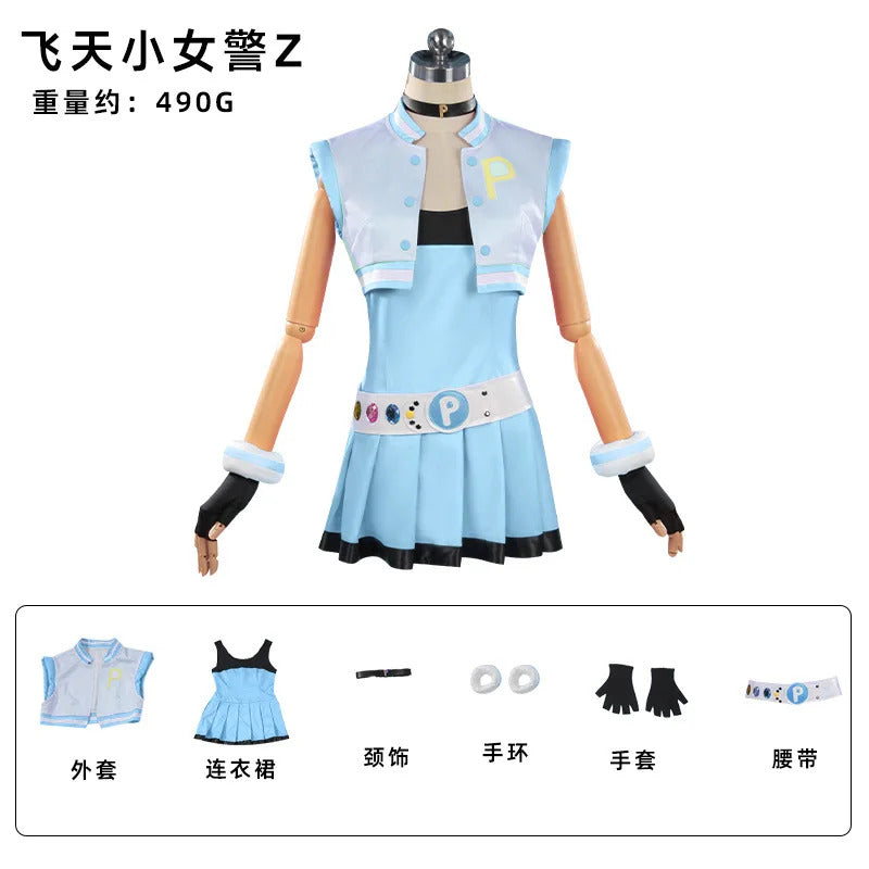 Powerpuff cos Girls Blossom Bubbles Buttercup Cosplay clothing Sweet Loli Hair accessories gloves props Halloween Uniform S-XXXL