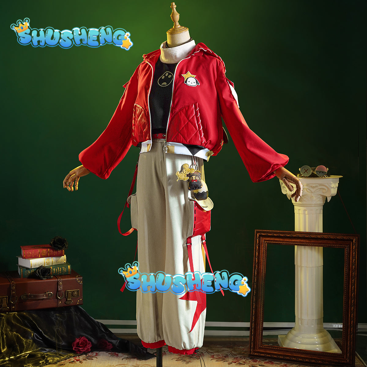 Games Identity V Prisoner Cosplay Luca Balsa Pochaco Costume Cosplay Outfit Wig For Hallowmas Christmas Role Play Women Men