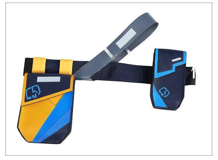 Game Waylay VALORANT Cosplay Costume Jumpsuit backpack waist bag necklace ear clip set Halloween casual for men women uniform