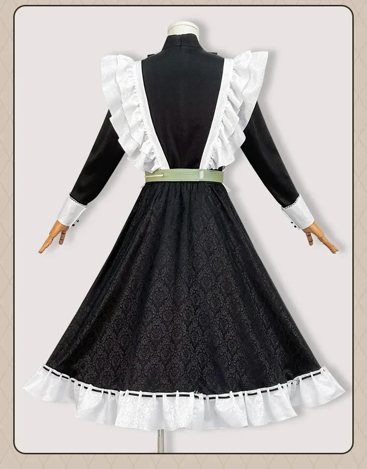 Nu: Carnival Olivine Cosplay Costume Sweet Maid Dress Halloween Carnival Lolita Uniform Accessories Prop Woman Man Olivine Set