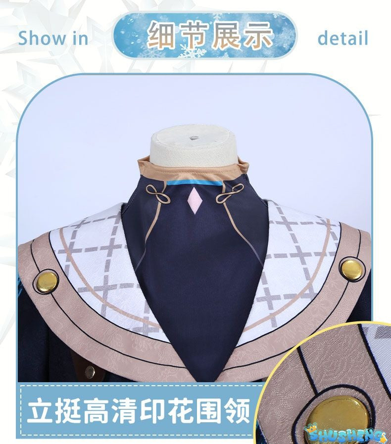 Genshin Impact Freminet Cos Men Dreaming Costume Game Anime Party Fontaine Uniform Hallowen Play Role Clothes Clothing New Skin