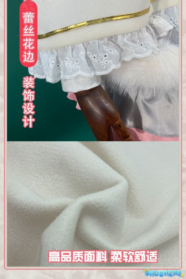 Anime Hoshimiya Ichigo Aikatsu Cosplay Costume Party Loverly Winter Autumn Cloak Hat Socks Dress Halloween Set Girl Uniform