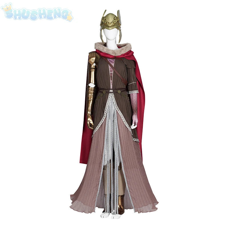 Game Elden Malenia Cosplay Suit Old Man Ring Valkyrie Same Women Malenia Dress Role Play Outfit Accessories Halloween Costumes