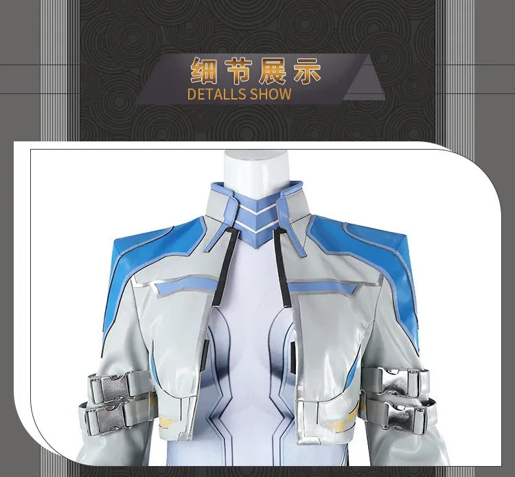Shusheng-R Superhero Dagger Tandy Bowen Cosplay Rivals Costume Halloween Women's Fantasia jumpsuit outerwear shoes set fashionable uniform