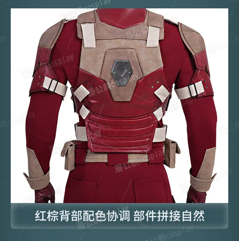 Movie Thunderbolts Red Guardian Cosplay Costume Uniform Halloween Carnival Party Christmas Play Role Clothes Clothing for Men
