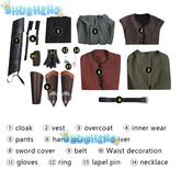 Movie Aragorn Cosplay Outfits Men's Aragorn Fighting Uniform Custom Made
