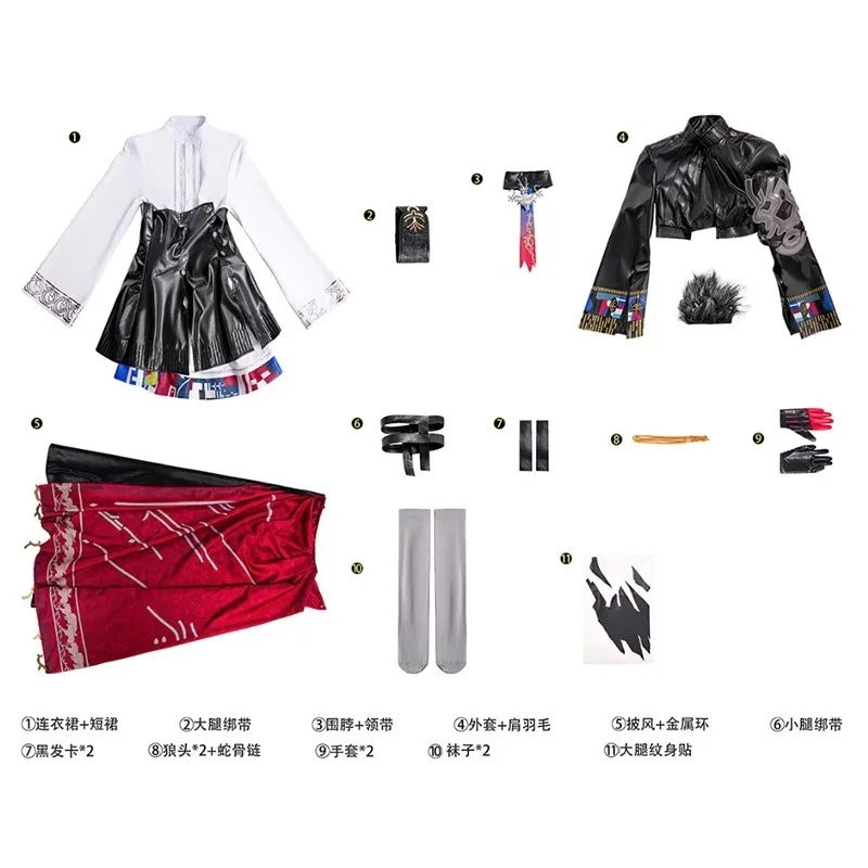 Arknights Lappland The Decadenza Women Cosplay Costume Lappland Cos Game Anime Party Uniform Hallowen Play Role Clothes Clothing