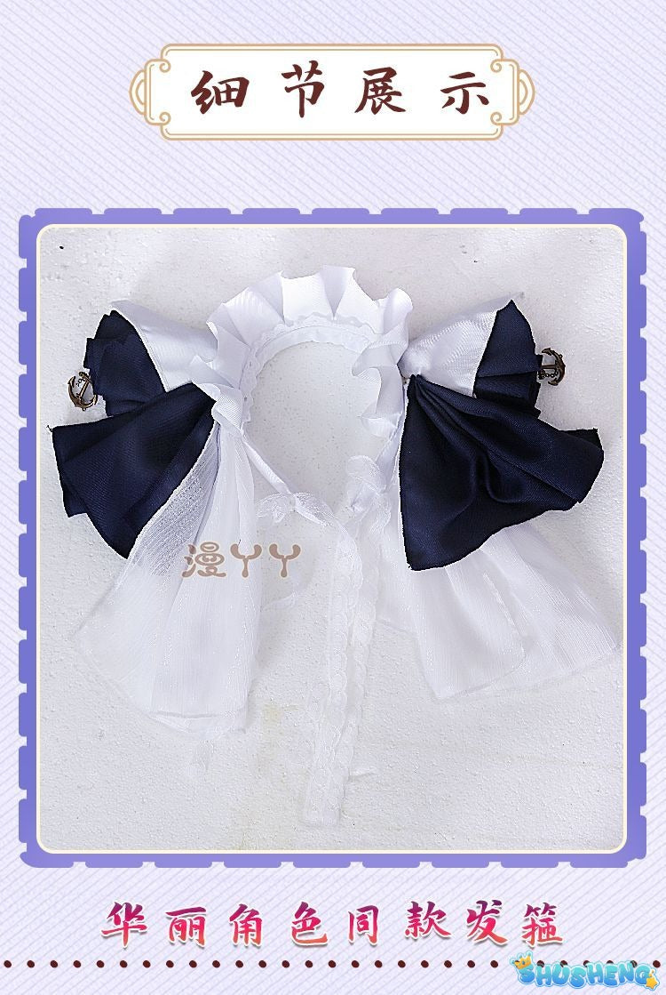 Azur Lane Cheshire Cosplay Lolita Maid Dress Game Anime Suit for Women Halloween Carnival Roleplay Clothing COSFun