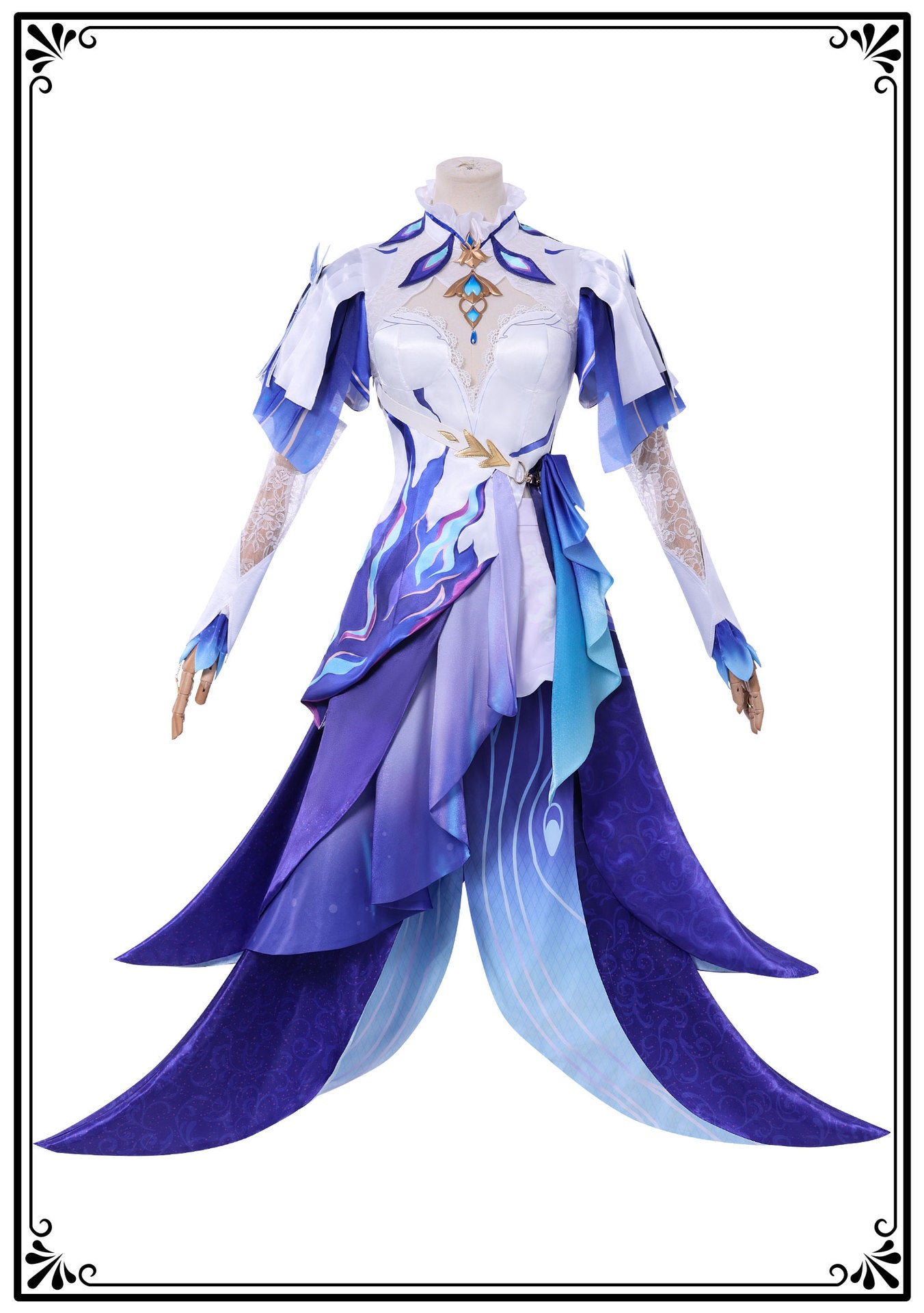 Wuthering Waves Cantarella Cosplay Costume Wig Dress Headwear Earrings Rinascita Fisalia Family Halloween Party for Women Girls