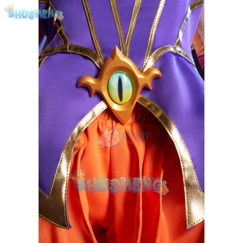 Game Lol Neeko Cosplay Costume Ears, hats, tail,accessories Halloween party funny and cute uniform Neeko Woman Man Set