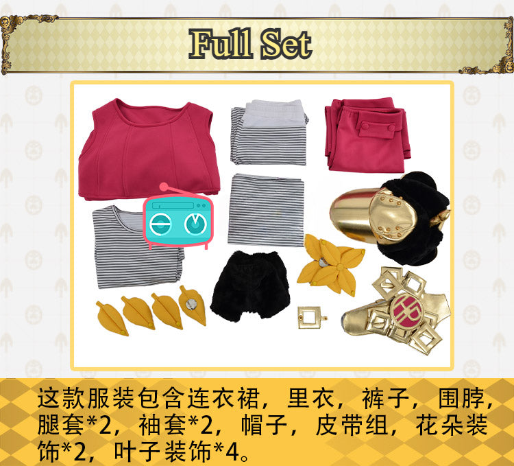 Anime Jojo's Bizarre Adventure STEEL BALL RUN Unifrom HotPants Women Full Set For Halloween Cosplay Party Costume