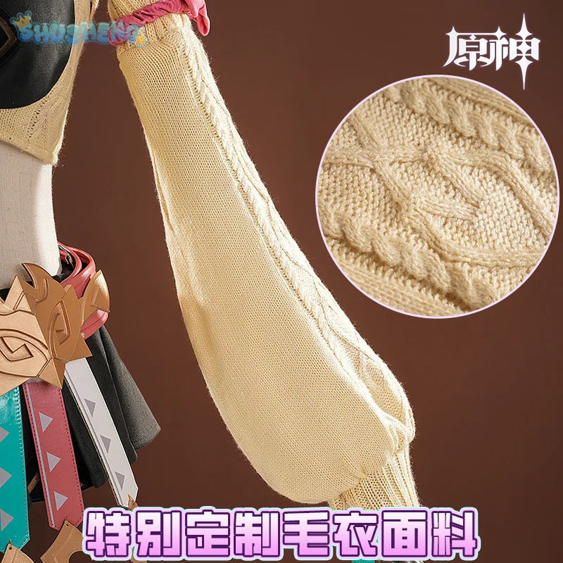 Genshin Impact Varesa Cosplay Costume Belt dress mask tail props accessories uniform Halloween party sweet Woman New Varesa set