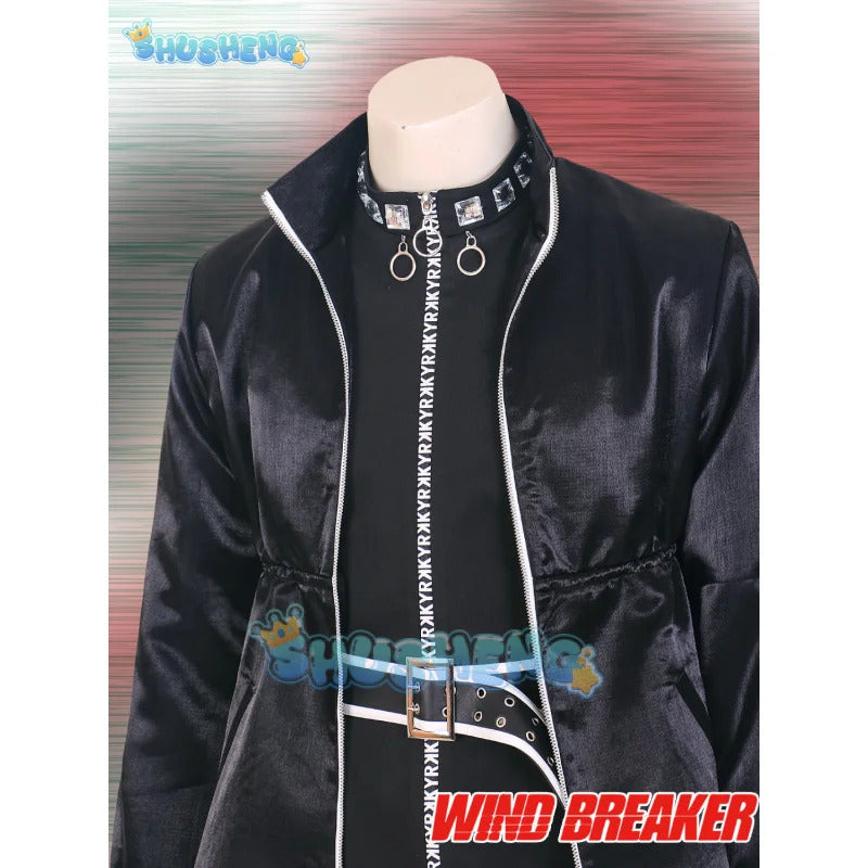 Yamato Endo Cosplay Costume Wig Anime WIND BREAKER Shishitoren Kimono Uniform Jacket Sweater Glasses Choji Tomiyama Halloween