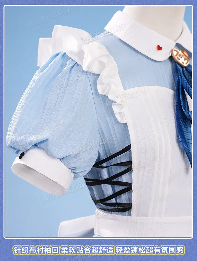 LoveLive μ's X GIGO Full Set Cosplay Concert Costume Maid Uniform Halloween Carnival Party Christmas Play Role Clothing