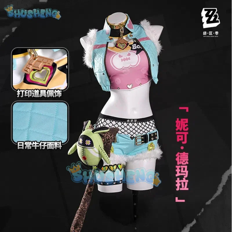 Zenless Zone Zero Nicole Demara Cosplay Costume Uniform Halloween Carnival Party Christmas Play Role Clothes Clothing for Women