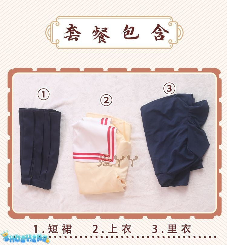 Nagisa Furukawa Cosplay Anime CLANNAD Costume Fujibayashi Kyou School Uniforms Dress Skirt Suit Game School Uniform JK Cos Installation