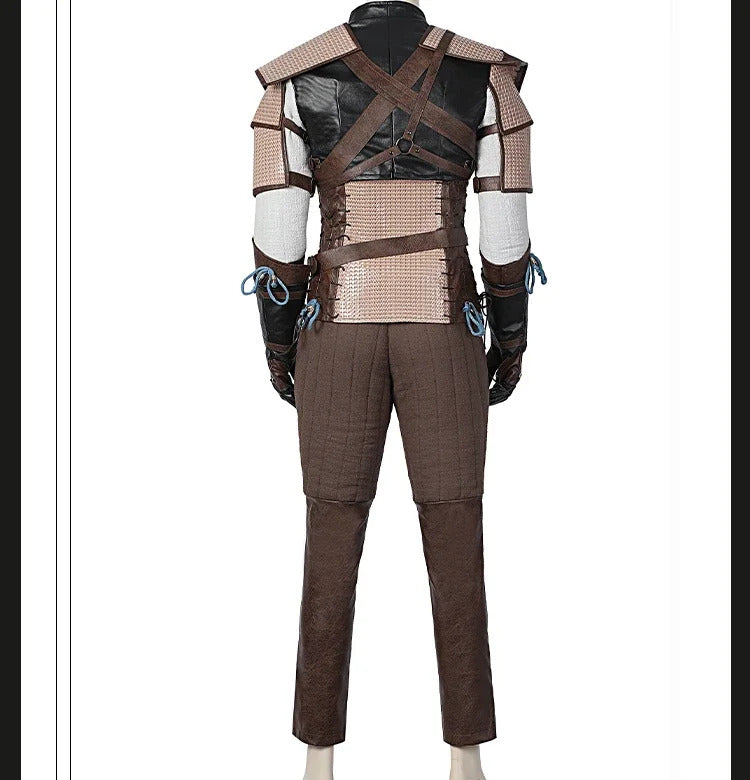 Witcher 3:Wild Hunt Geralt Cosplay Geralt of Rivia Costume Men Vest pants jacket armor belt gloves full set Halloween uniform