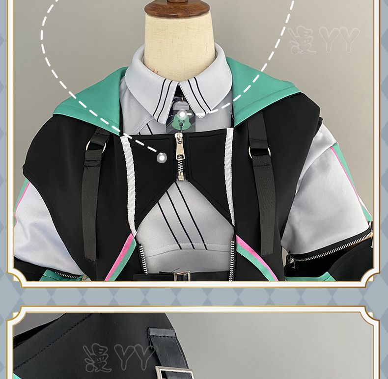 Vtuber VirtuaReal Aza Game Suit Youthful Handsome Fashion Leisure Uniform Cosplay Costume Halloween Party Outfit
