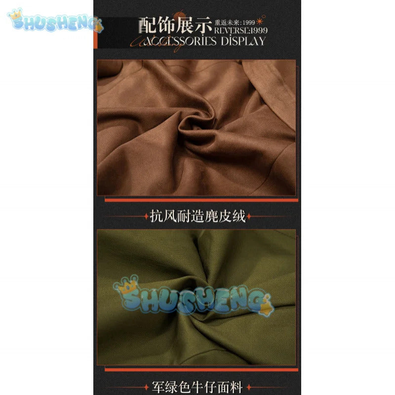 Reverse:1999 Windsong Cosplay Costume Coat shirt tie belt gloves necklace Halloween party Handsome man Woman uniform Full Set