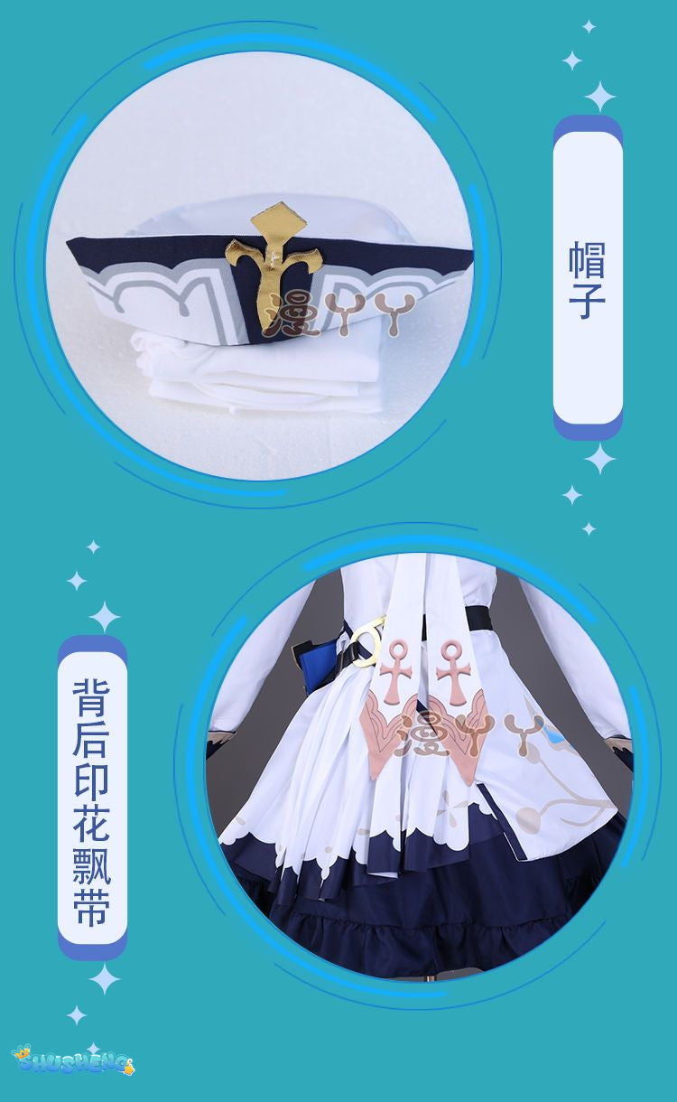 Barbara Cosplay Genshin Impact Costume Adult Carnival Uniform Anime Halloween Party Costumes Masquerade Women Game