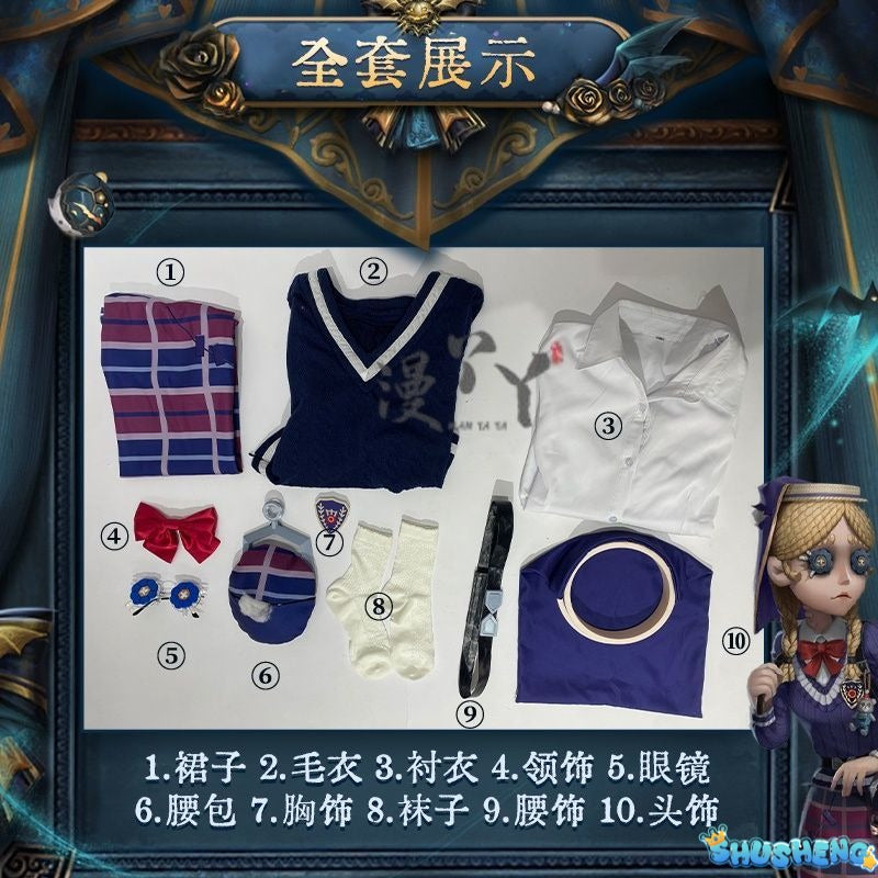 Game Identity V Toy Merchant Anne Lester Ivory Tower Cosplay Costume Dress Anime Clothes Halloween Women