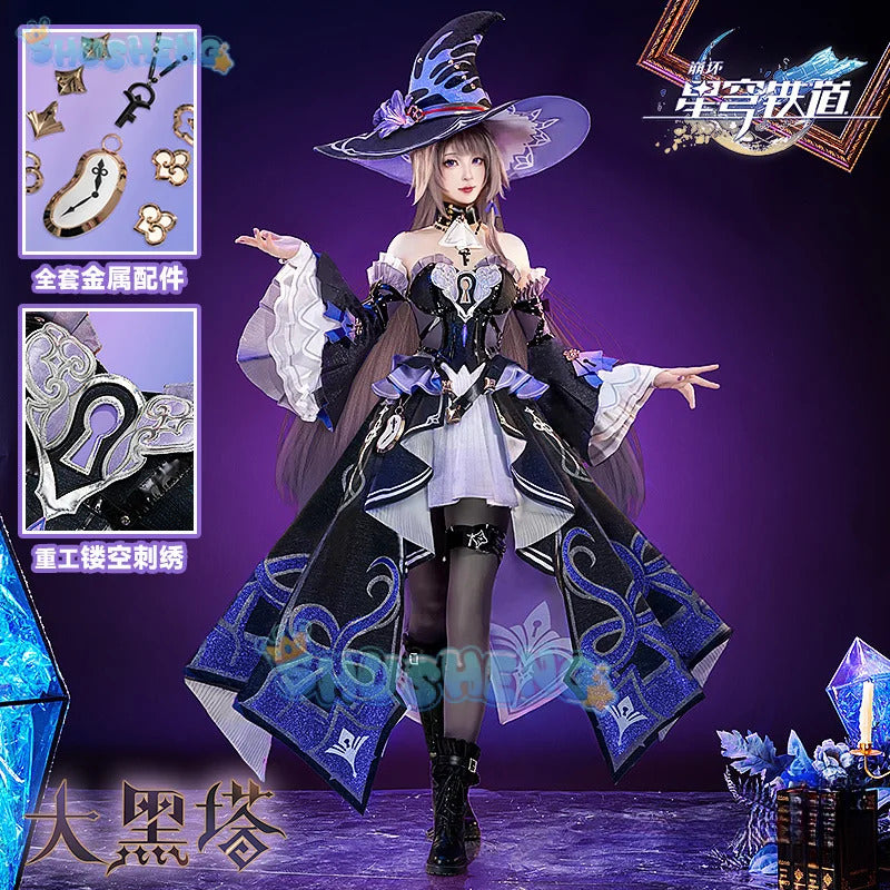 Game Honkai: Star Rail The Herta Cosplay Costume Gorgeous Elegant Combat Uniform Carnival Party Role Play Clothing S-XXL