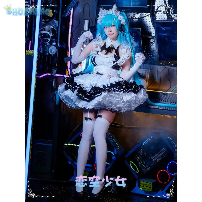 Shusheng-N Game NIKKE:The Goddess of Victory Privaty Cosplay Costume Halloween Sweet Maid Dress Women Lolita Uniform Accessories Prop Set