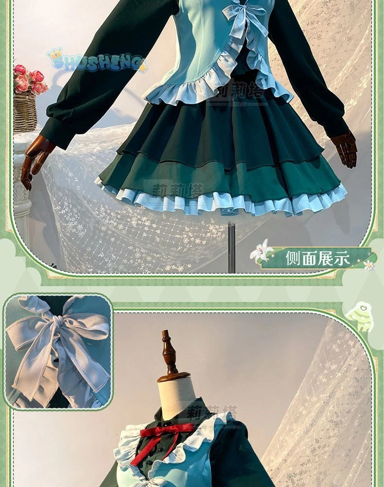 Takanashi Rikka Cosplay Love, Chunibyo & Other Delusions Costume Wig and Skirt Support Cute Lolita Party Carnival Girl man Set